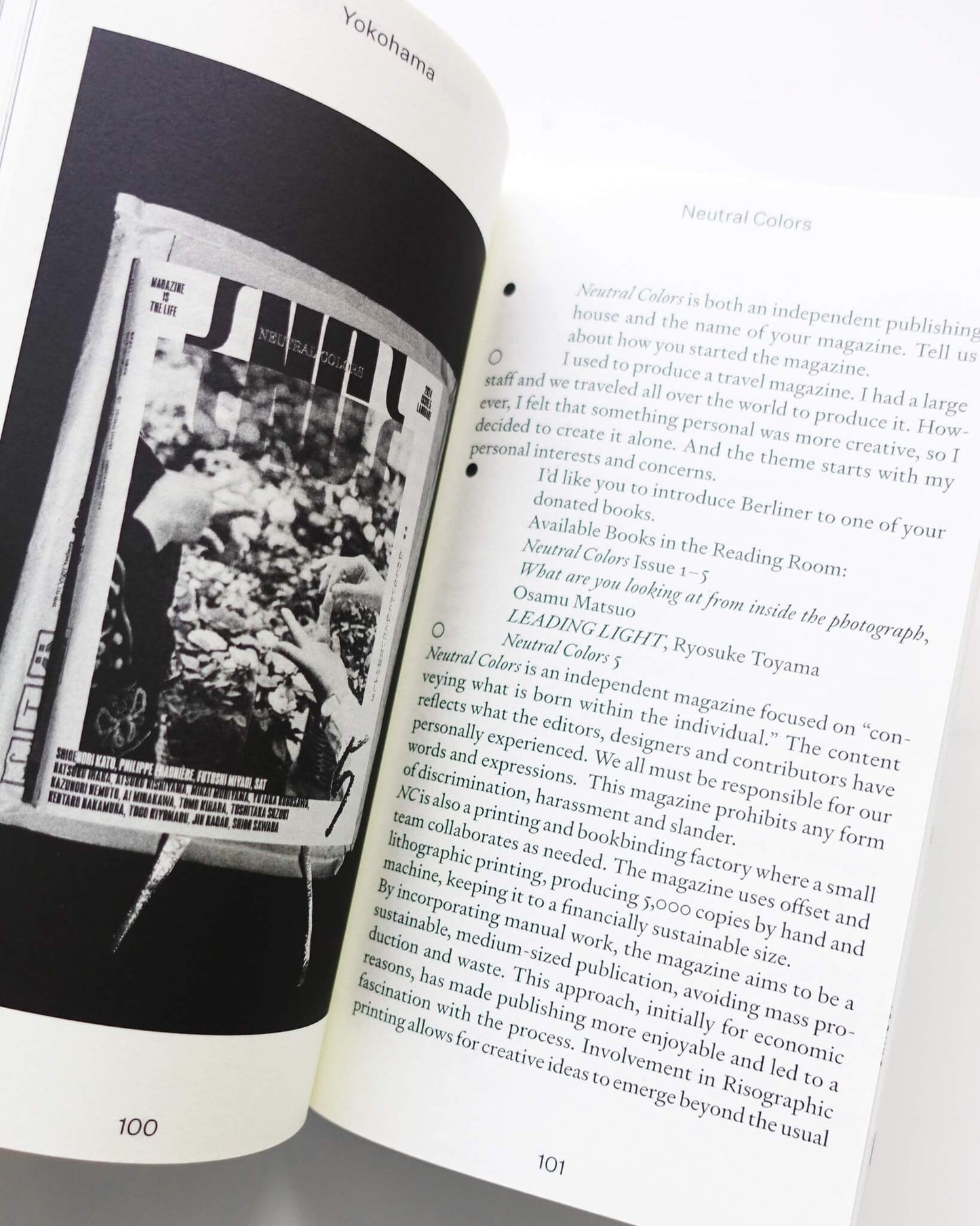 Donating books to the reading room