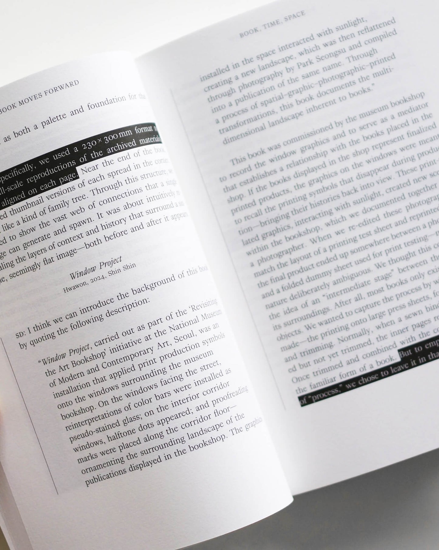 A Book Moves Forward